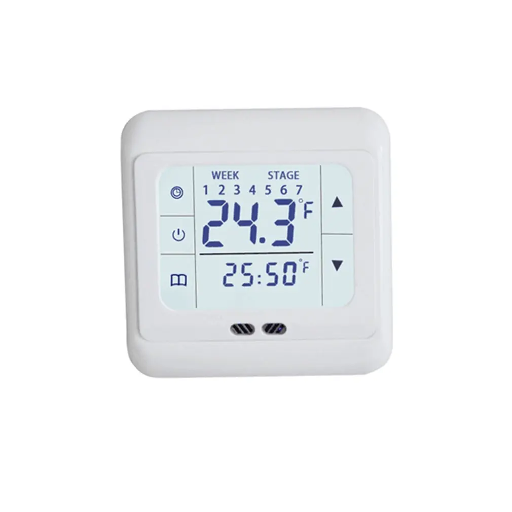 Termorregulador de la Pantalla Táctil Termostato para Calefacción por Suelo calor Sistema Eléctrico de Calefacción Controlador de Temperatura Con el Bloqueo Niño 5