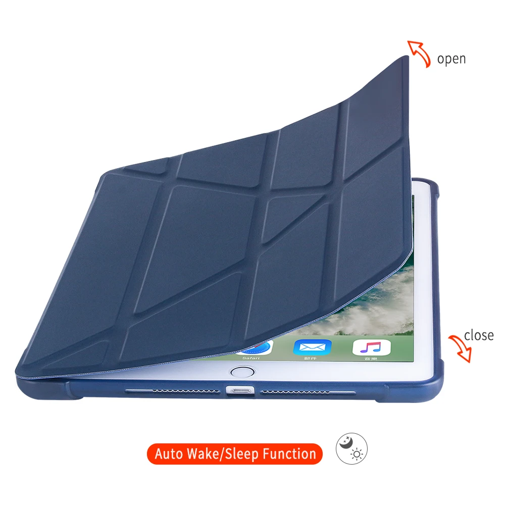ZAIWJ TPU estuche con Soporte para iPad de 9.7 10.2 pulgadas de la cubierta Pro 10.5 