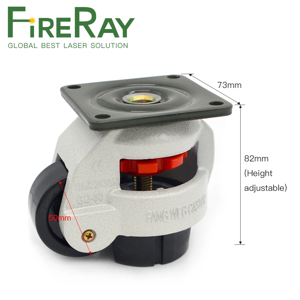 FireRay Rueda Universal GD60 de Fondo Plano y de Tipo Tornillo para el CO2, Láser de Corte y Grabado de la Máquina 5