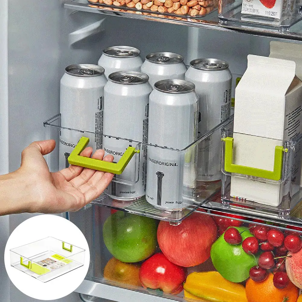 Refrigerador de Bebidas, Latas de Huevo de la Caja de Almacenamiento de Ahorro de Espacio Titular de la Botella de Contenedor de bebidas de frutas huevos de la caja de almacenamiento de alimentos armarios 5