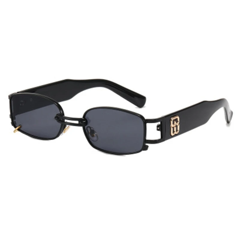 Nuevo retro de metal rectángulo pequeño marco de gafas de sol de los hombres 2020 marca de lujo de alta calidad clara gafas vintage eyewears hombre tonos 5