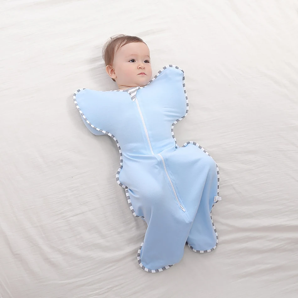 Bebé recién nacido Niña saco de dormir de Bebé de Algodón con Cremallera caliente envuelto Envolver Manta Envoltura Sleepsack de Sueño Infantil de la Bolsa de 0-3 Meses 5