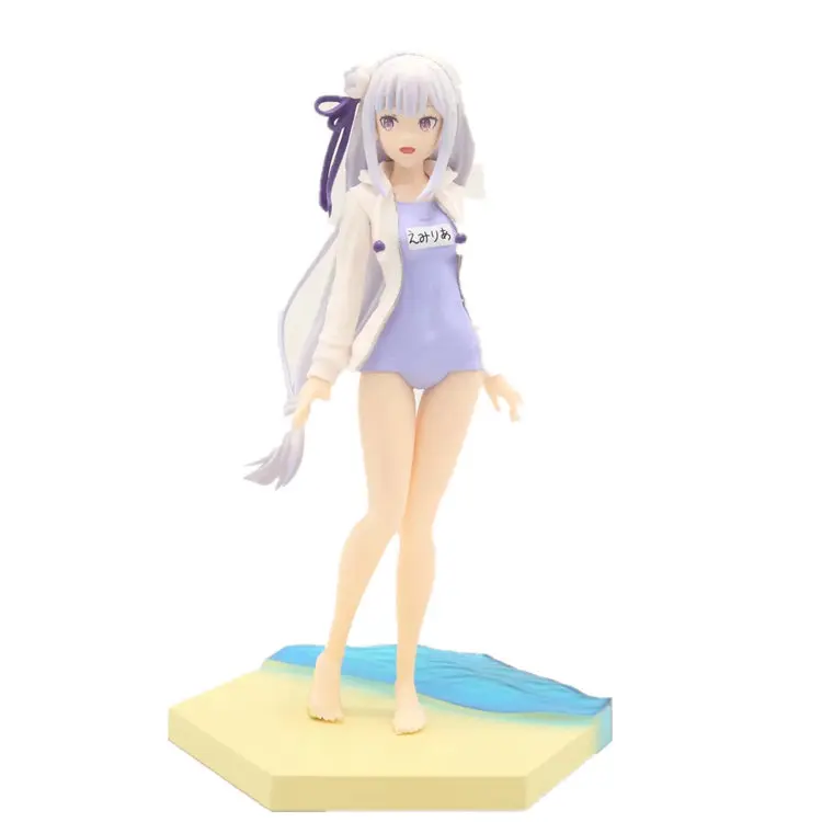 Anime Chica Sexy Figura Juguetes Re : la Vida en un Mundo Diferente De Cero Emilia PVC Figura de Acción Modelo de la Colección de Juguetes de la Muñeca 5
