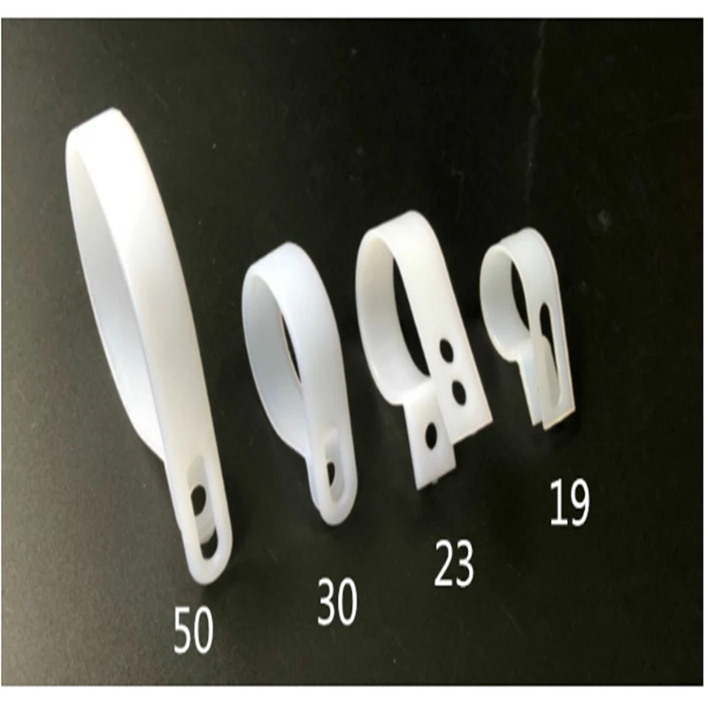 1bag R tipo abrazadera de nylon 3.3 5.3 6.4 8.410.4 cableado fijo de alambre de la tarjeta de alambre hebilla fija 5