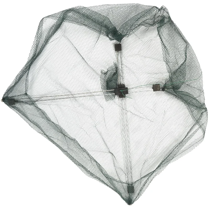 Nueva de 50 x 50 cm Paraguas de Cangrejo Koeder Tirar de Pesca Senkmasche de Plástico Verde 5