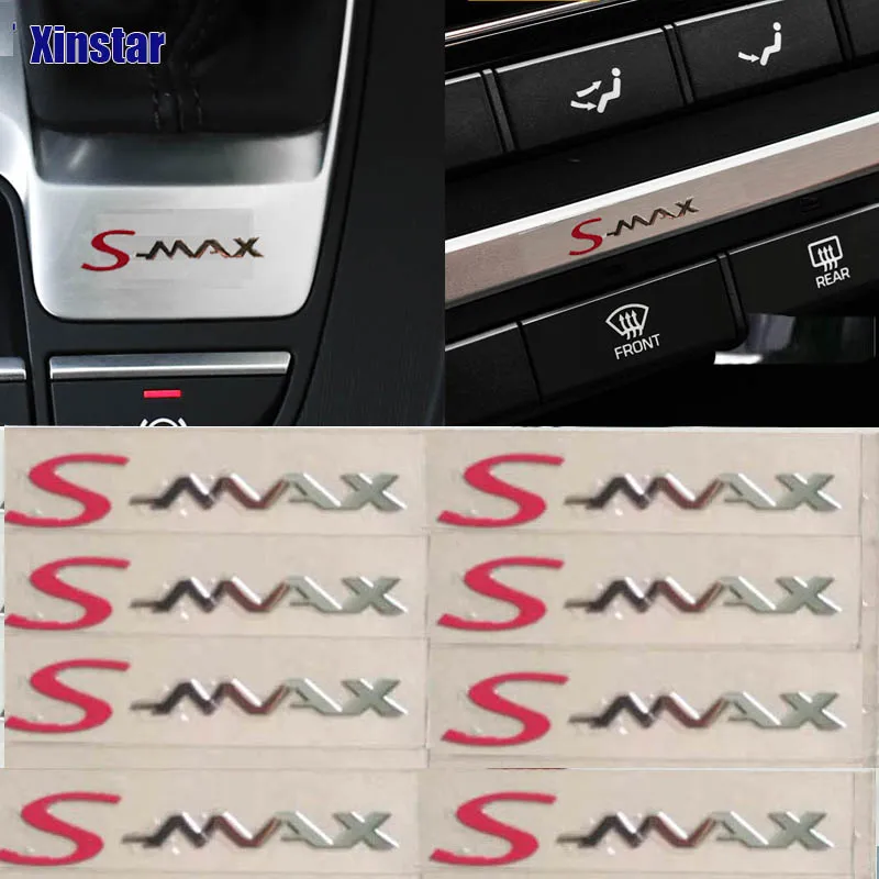 5 x 10 piezas de Acero Inoxidable Espejo Retrovisor Coche Pegatina Para el Ford Smax S-MAX 5