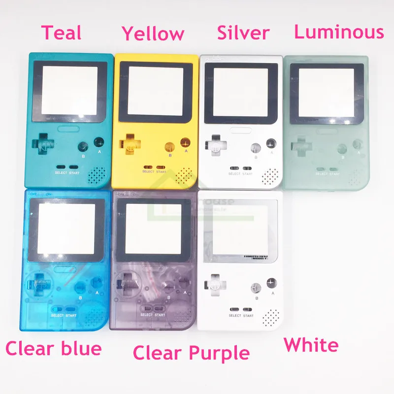 7 Colores para Gameboy Pocket Shell de la Cubierta del Caso de Vivienda de reemplazo Caso de Shell con Botones Kit de GBP 5
