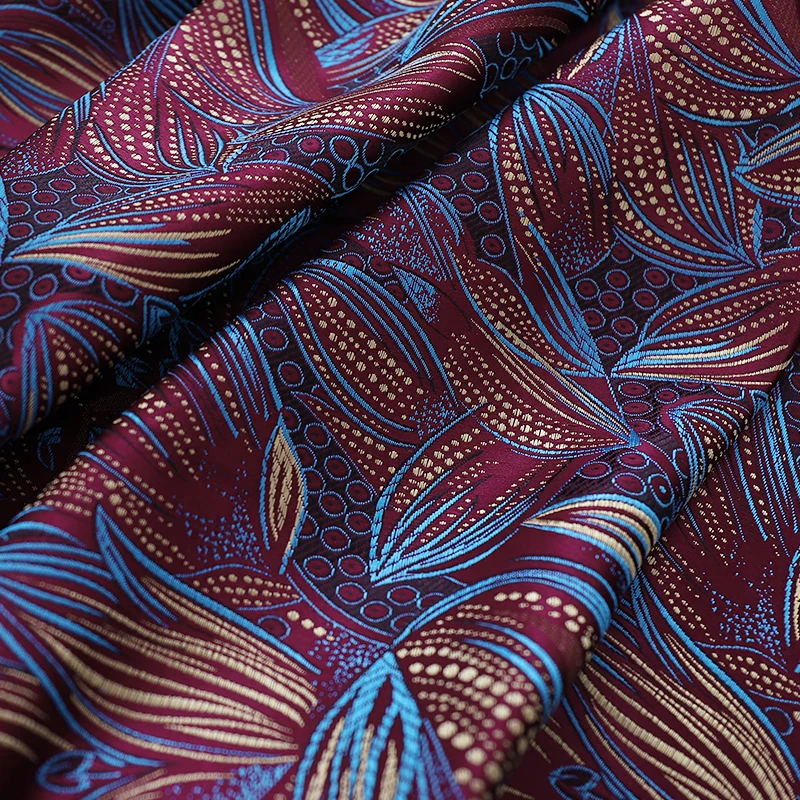 Brocado raso de tela de la tela para el vestido kimono cheongsam de tela para coser 5