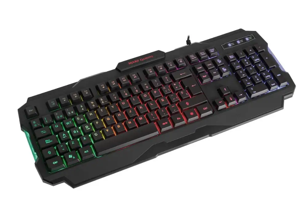 Mars Gaming MRK0, Juegos Antighosting teclados, RGB arco iris, español/francés/portugués teclado 5
