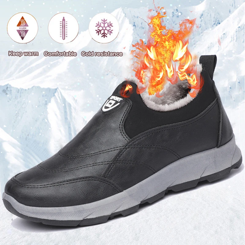 Botas de invierno Cálido Zapatos Zapatillas de deporte de los Hombres Casual Zapatos de los Hombres de Caminar al aire libre Mans Calzado Cómodo Zapatos de Invierno de los hombres 39 s zapatillas de deporte 5