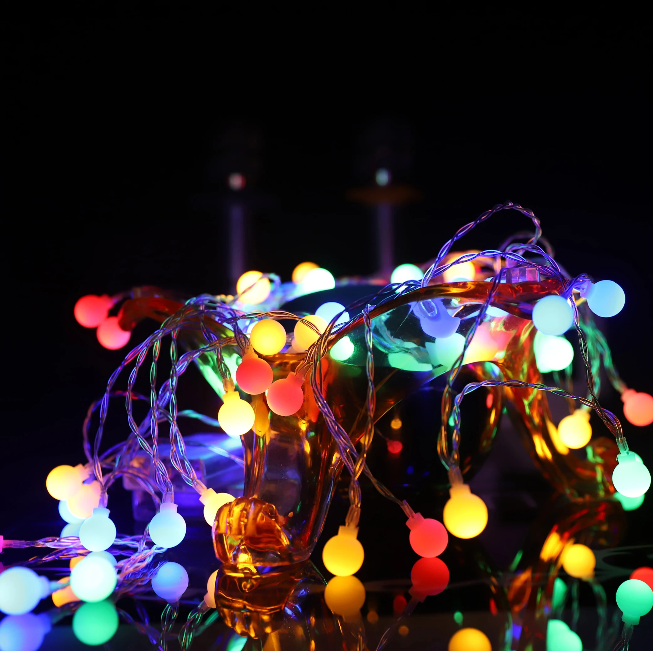 La navidad Impermeable LED Cadena de Luz,al aire libre de Hadas Cadena de Luz,Patio con Jardín Decoraciones de Fiesta de la Luz,Dormitorio Cadena de Luces 5