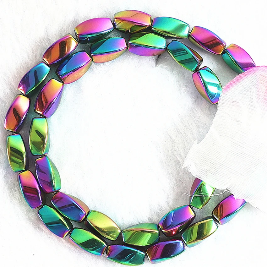 Especial multicolores de hematita de piedra 5*7 mm 6*12 mm de giro de la forma de perlas sueltas perlas de Joyería B184 5