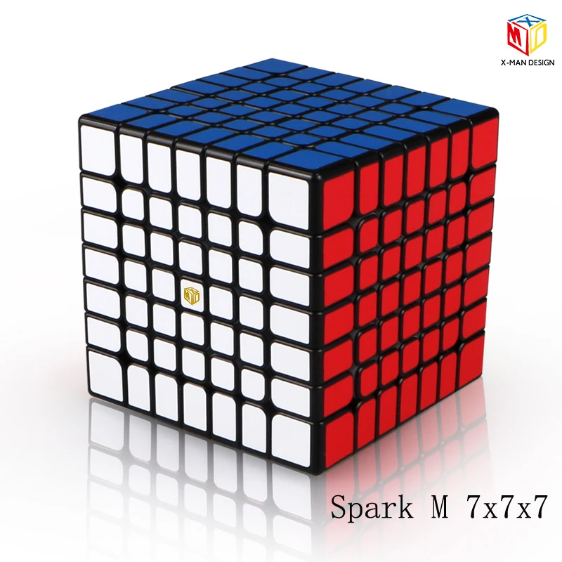 XMD Qiyi X-Man de Diseño Spark y Spark M 7x7x7 Magnético Cubo Profesional Mofangge 7x7 Magic Speed Cube Giro Juguetes Educativos 5
