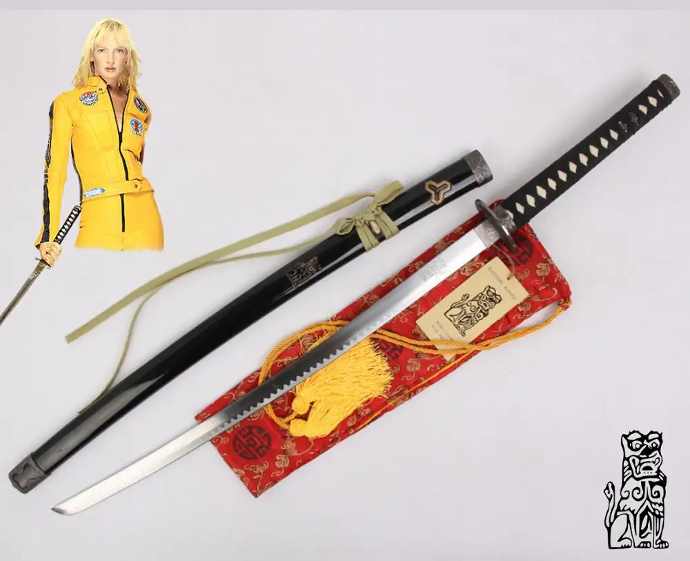 KILL BILL, la Katana de la novia Uma Thurman Espada Espada de Hoja de Película de Tarantino Beatrix Kiddo 5
