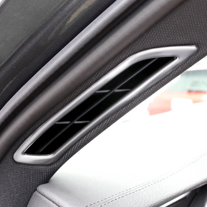 Coche Estilo De Una Columna De Aire De Ventilación Marco Decorativo Cubierta Del Reborde Del Acero Inoxidable Para El Audi A6 C8 2019 Interior Accesorios 5