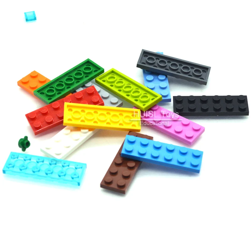 100pcs/lot el Aprendizaje de los Niños de la Educación de BRICOLAJE Bloques de 2x6 Plástico de los Juguetes de Construcción Ladrillos Compatible Con Legoes MOC Creativo Partes del Modelo 5