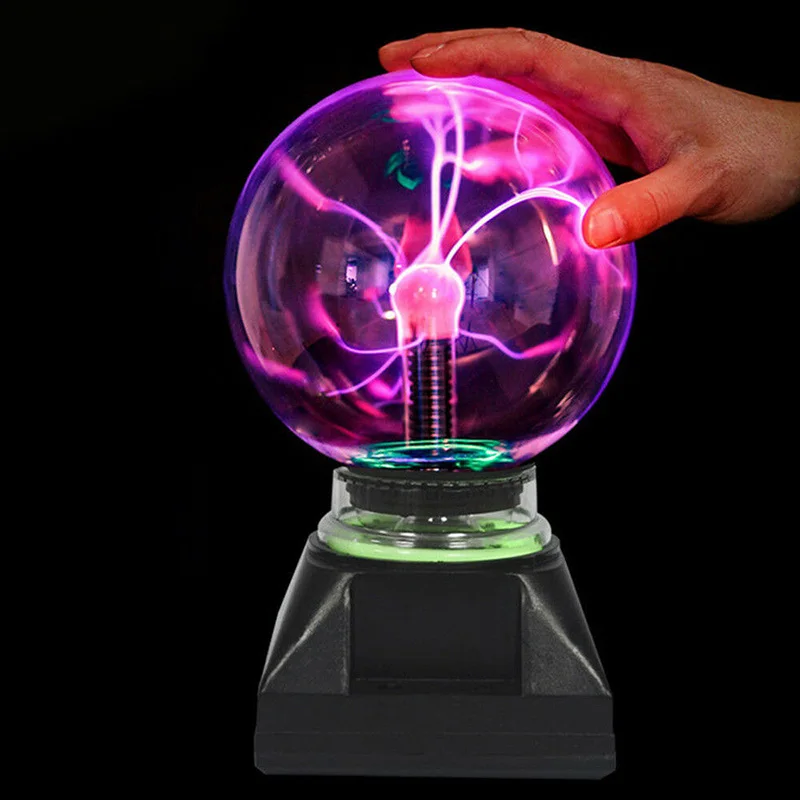 La magia de la Bola de Plasma Tocar Sensible al Sonido de Plasma Luz de la Lámpara para Fiestas Decoraciones Niños Dormitorio YH-17 5