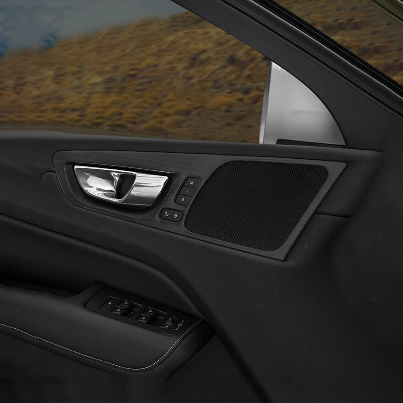 Para Volvo XC60 2018 2019 2020 4PCS de Acero Inoxidable Estilo Interior del Coche de la Manija de la Puerta Bowl Marco de Cubierta de Recorte de Pegatinas accesorios 5