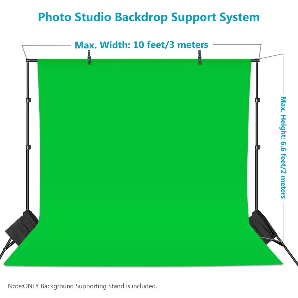 Neewer 6.5x10 pies/2x3 metros de Fondo Stand juego de Soporte para el Retrato,Fotografía de Producto y grabación de Vídeo 5