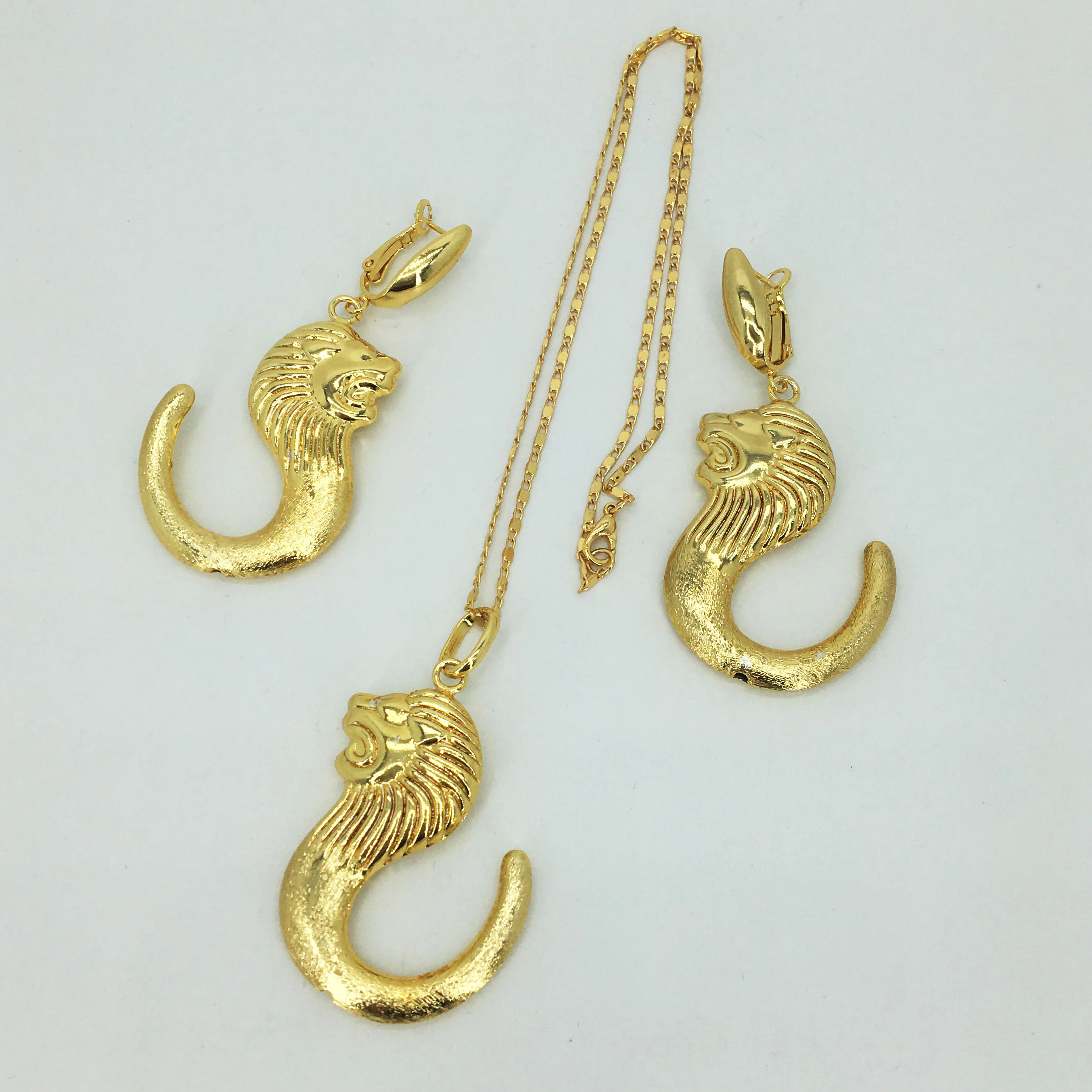 La alta calidad italiana en color oro de la joyería para las mujeres Africanas de la perla de la joyería de moda de la joyería del collar de los pendientes de la joyería de la pulsera 5