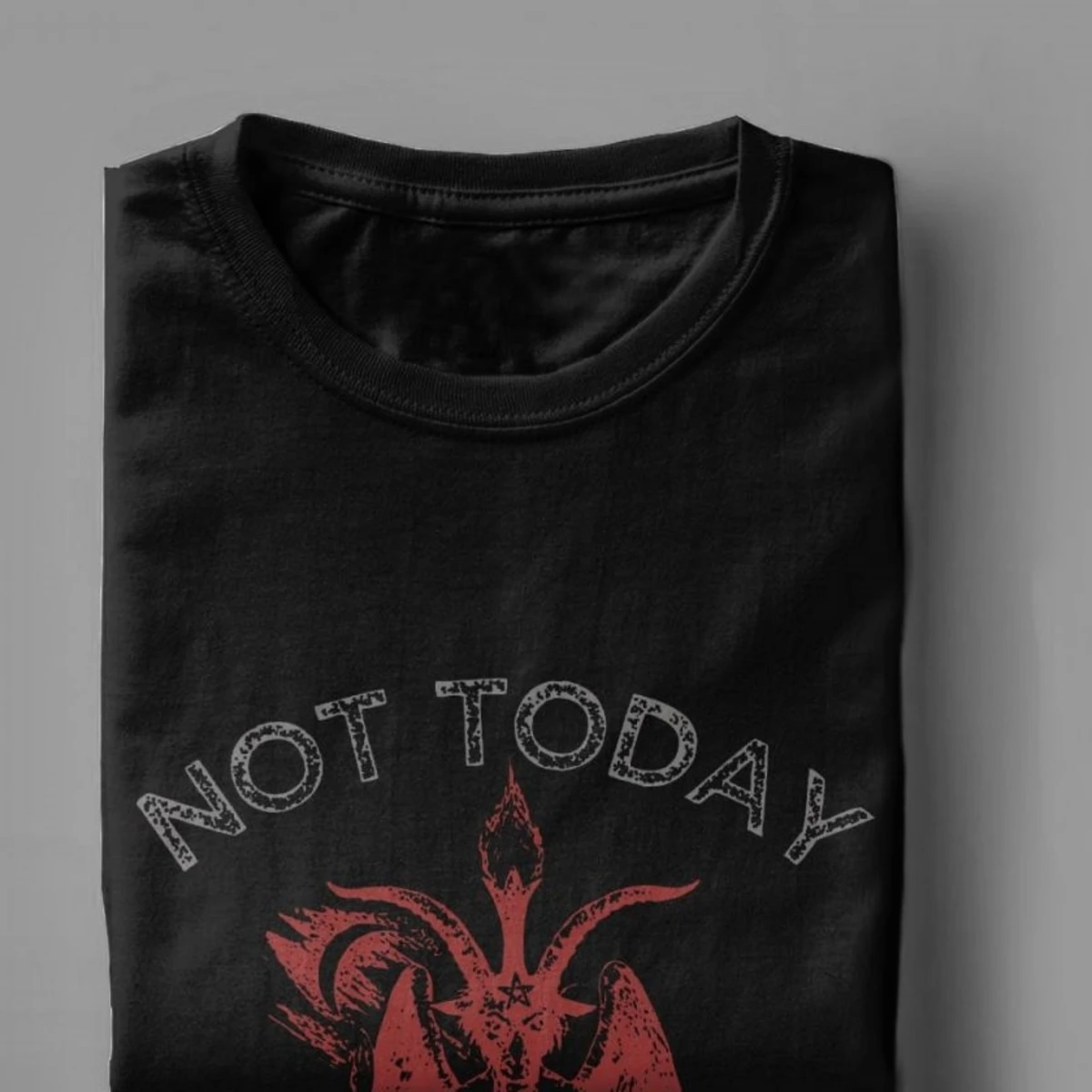Los hombres de Hoy No Jesús de la Camiseta Satanás Sigilo De Baphomet Camiseta de Algodón Divertido Gráfico de la Muerte Impreso Tops Camiseta de Harajuku Hip Hop 5