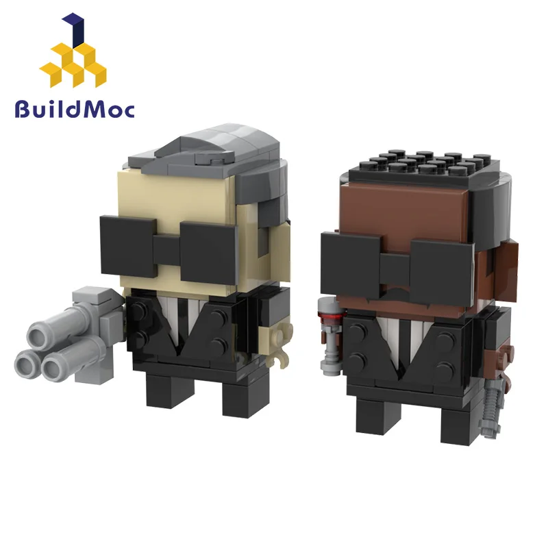 Buildmoc Hombres de Negro Jefes de Hannibal Demonio Hellraiserrr la cabeza de un alfiler Película de la Construcción de Bloques, Ladrillos Robot de Juguete Conjuntos de Regalos 5