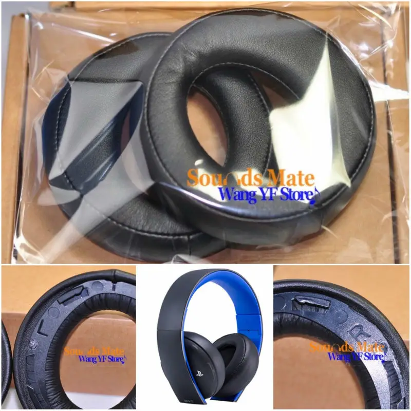 Reemplazo Negro de la Almohadilla de colchón Para SONY Gold Wireless Stereo Headset PS3 PS4 7.1 L R Auriculares Auricular 5
