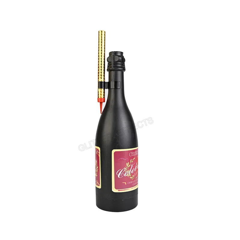 Una sola botella de champán superior de bengala elástica base titular para el club nocturno de la fiesta de la vela de la fuente de hielo de fuegos artificiales 5
