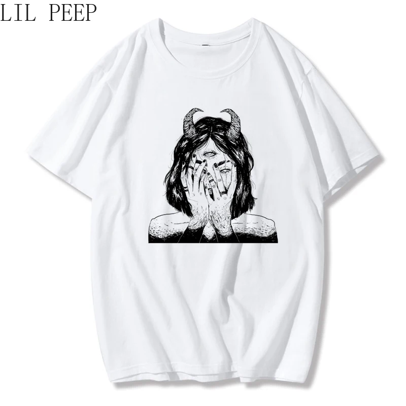 Los Ángeles que Me Proteja de Los Demonios Respeto Me Impreso Camiseta de Verano de las Mujeres Top Chic Harajuku Vintage Bf Suelto Moda camiseta 5