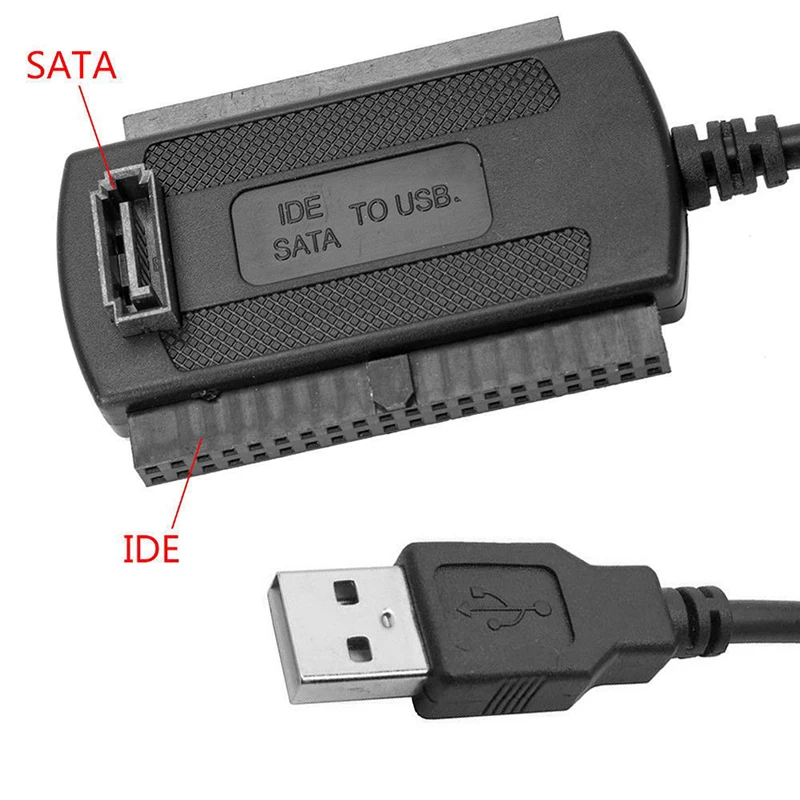 Nueva PATA/SATA/Unidad IDE a USB 2.0 Adaptador Convertidor de Cable de 2.5/3.5 Unidad de disco Duro 5