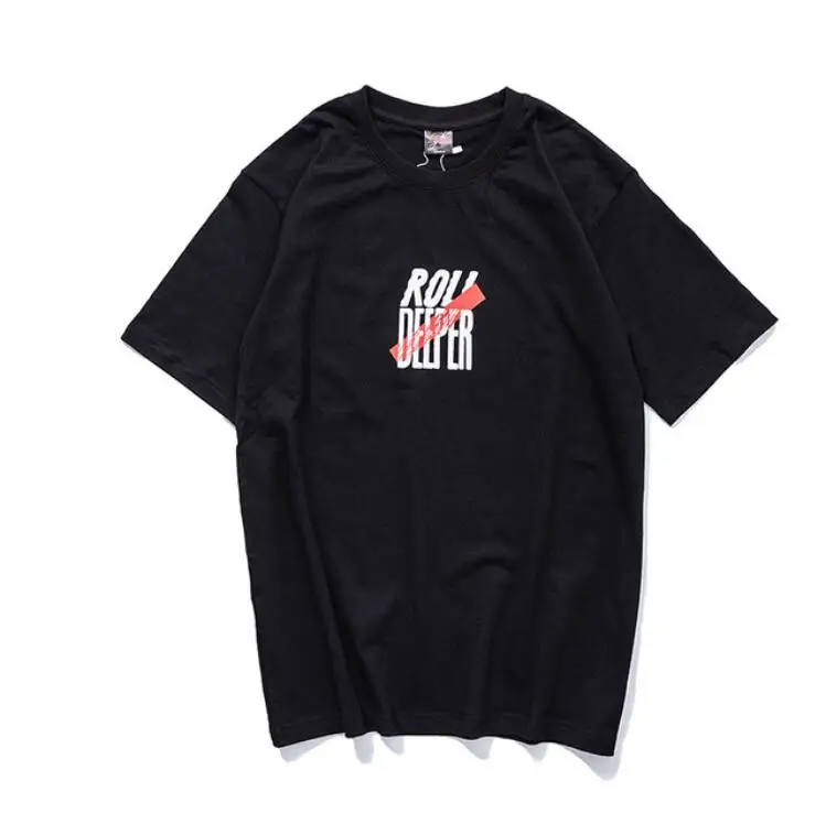 2019 Nueva camiseta de los Hombres Simple Línea de Diseño de la Cruz de Impresión de Algodón Camisetas de los Hombres de la Llegada del Estilo de Verano de Manga Corta de los Hombres t-shirt 5