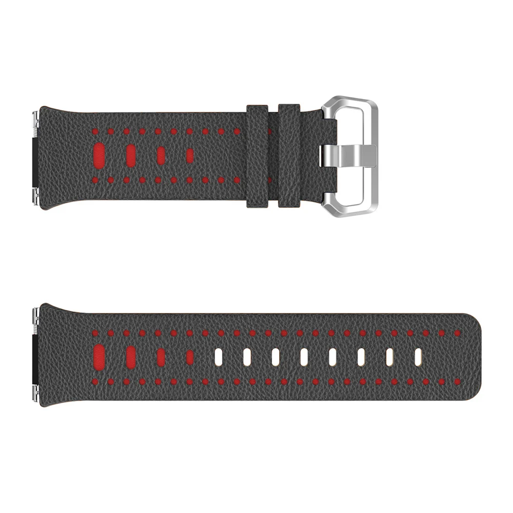Genuino correa de reloj de cuero correa de reloj de reemplazo de la banda de muñeca de la pulsera de la banda para Fitbit Iónica Pulsera de 8 colores para elegir 5