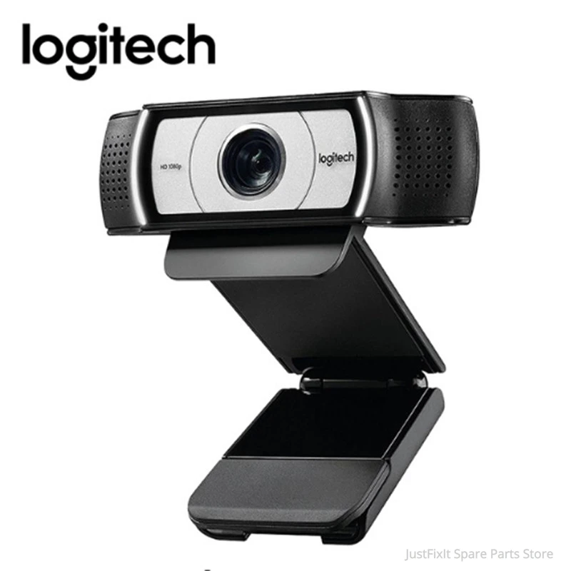 C930c HD Smart 1080P Webcam Logitech con Tapa para el Equipo Zeiss USB de la cámara de Vídeo de 4 veces el Zoom Digital 5