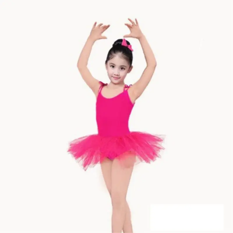 Los Niños Bailan Las Faldas De La Eslinga De Ballet Vestido De Las Niñas De Bebé Trajes De Color Sólido Ejercicio De La Ropa De Los Niños Pequeños De La Princesa Esponjoso Dancewear 5