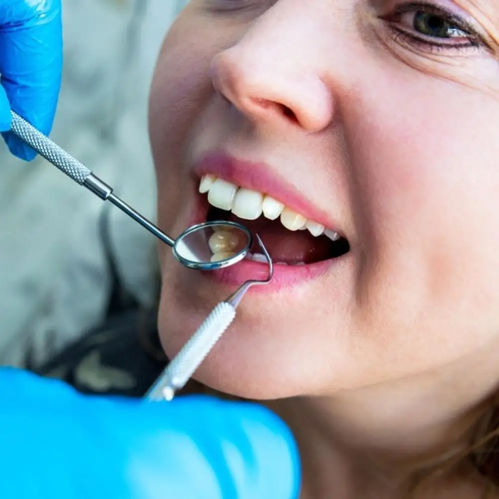 6pc Higiene Dental Kit de herramientas de Dentista Sarro Rascador Escarificador Equipo Dental Cálculo de la Placa de Remover la Limpieza de los Dientes Oral Herramienta de Cuidado 5