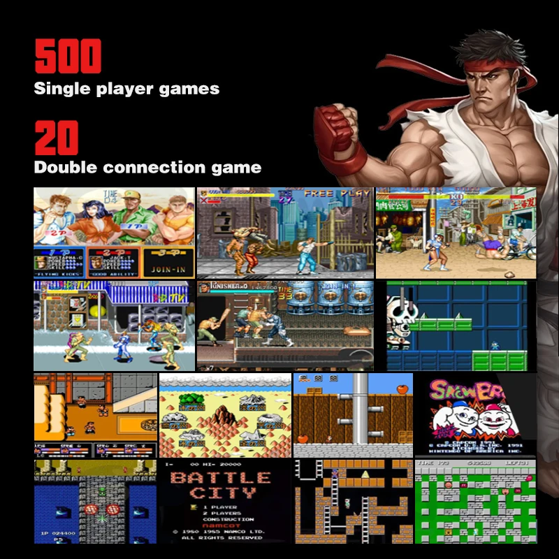 ZOMTOP de 32 Bits de Arcade Retro Mini Consola de juegos de Vídeo de 3.0 Pulgadas, Construido En el 520 Juegos de Mano Juego de Consola de la Familia Chico de Juguete de Regalo 5