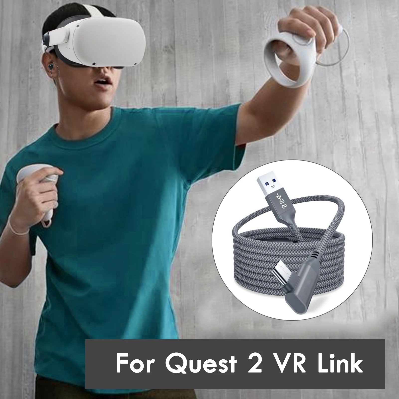 5M de la Línea de Datos Cable de Carga Para el Oculus Quest 2 Enlace VR Headset USB 3.0 Tipo C de Transferencia de Datos USB-A y Tipo-C Cable de VR Accesorios 5